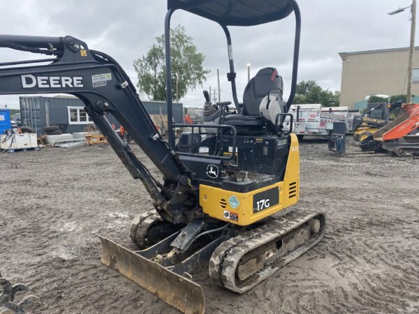 Mini-excavatrice John Deere 17G Année:2020 -1025 hrs Stock#P1107b/5151