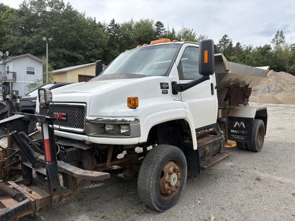 Camion GMC 5500 4x4 Moteur Duramax Transmission Allison automatique-Saleuse Stainless-83400km-Année 2008-Stock#E1176B/9182