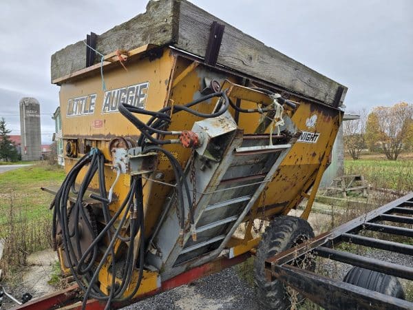 Épandeur Kuhn kight (modifié épandeur à ripe) avec convoyeur - Stock#d10163i