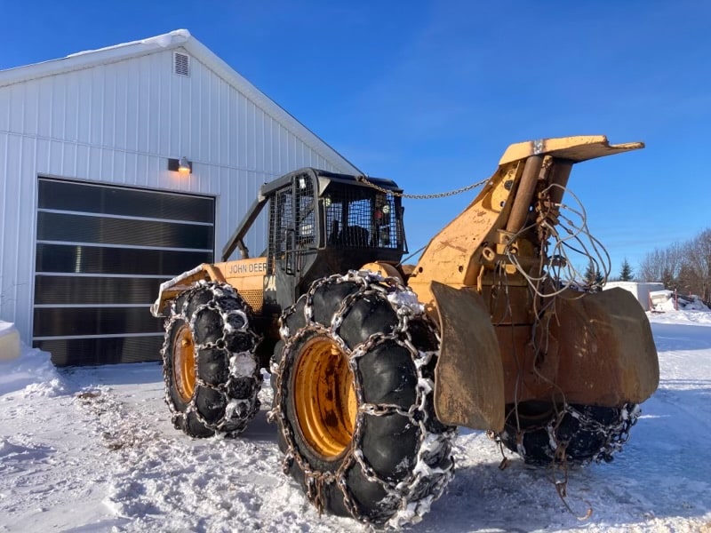 Débusqueuse John Deere 640 avec chaînes-HRS inconnues-Année 1983-Stock #S2424A/10329 – Image 4