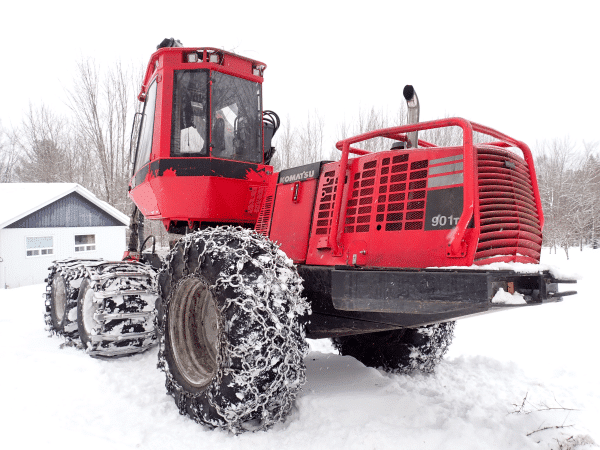 Bûcheuse Komatsu 901TX 2011 avec tête SP 561 2023