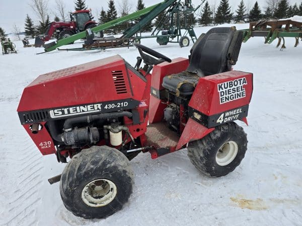 Tracteur Steiner 430-21d blade et tondeuse-1580hrs - Stock#d5647z