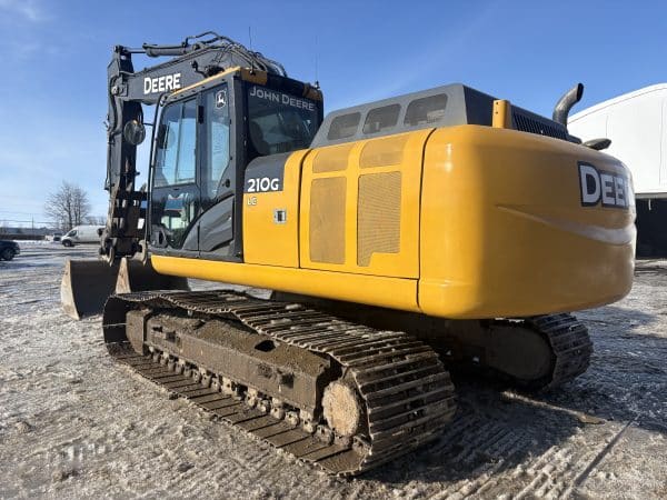 John Deere 210G Excavator hydraulic quick coupler 4-finger thumb 2 buckets-10050hours-Year:2017-Stock#E1340B/10617