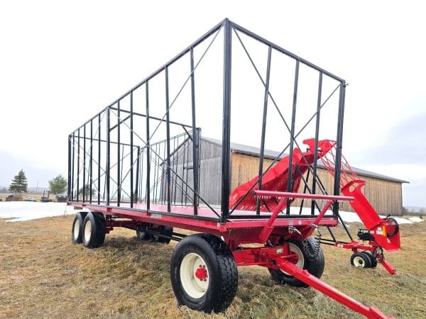 Remorque à plate-forme Farm Boss 30 pi pleine 6 roues 425/65r22.5 avec barrière(coût 8000$) - Année:2021 - Stock#d10750b