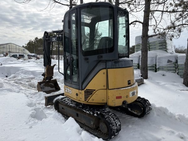 John Deere 27D Excavator quick attach 2 buckets thumb-Year:2008-4700hours-Stock#E1349A/10666