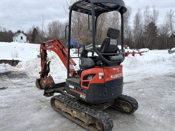 Kubota U17 mini excavator, manual quick attach, 2 buckets, thumb - Year: 2019 - 1,600 hours - Stock# E1355B/10760
