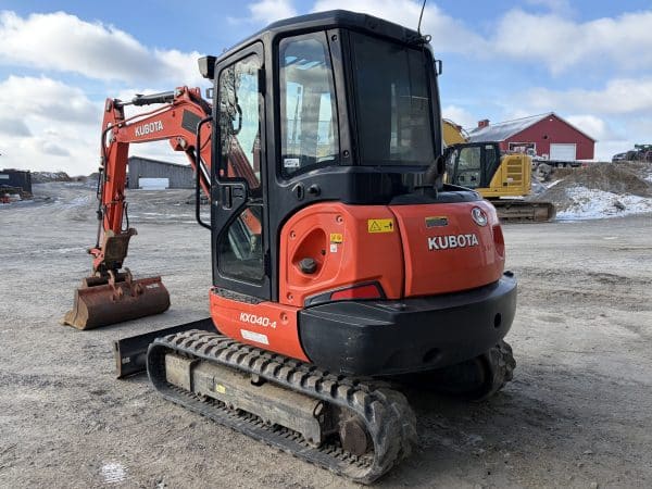 Excavatrice Kubota KX040-4 quick attache manuel pouce 2 godets-Année:2018-3450heures-Stock#E1363A/10775