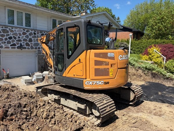 Excavatrice Case CX75SR quick hydraulique 2 godets pouce 1450 heures-Année:2023-Stock#E1419A/8854