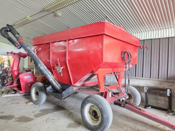 Boite à gravité 235  minot avec vis de 12 pi /6po à balais , toile-Stock#d11300c