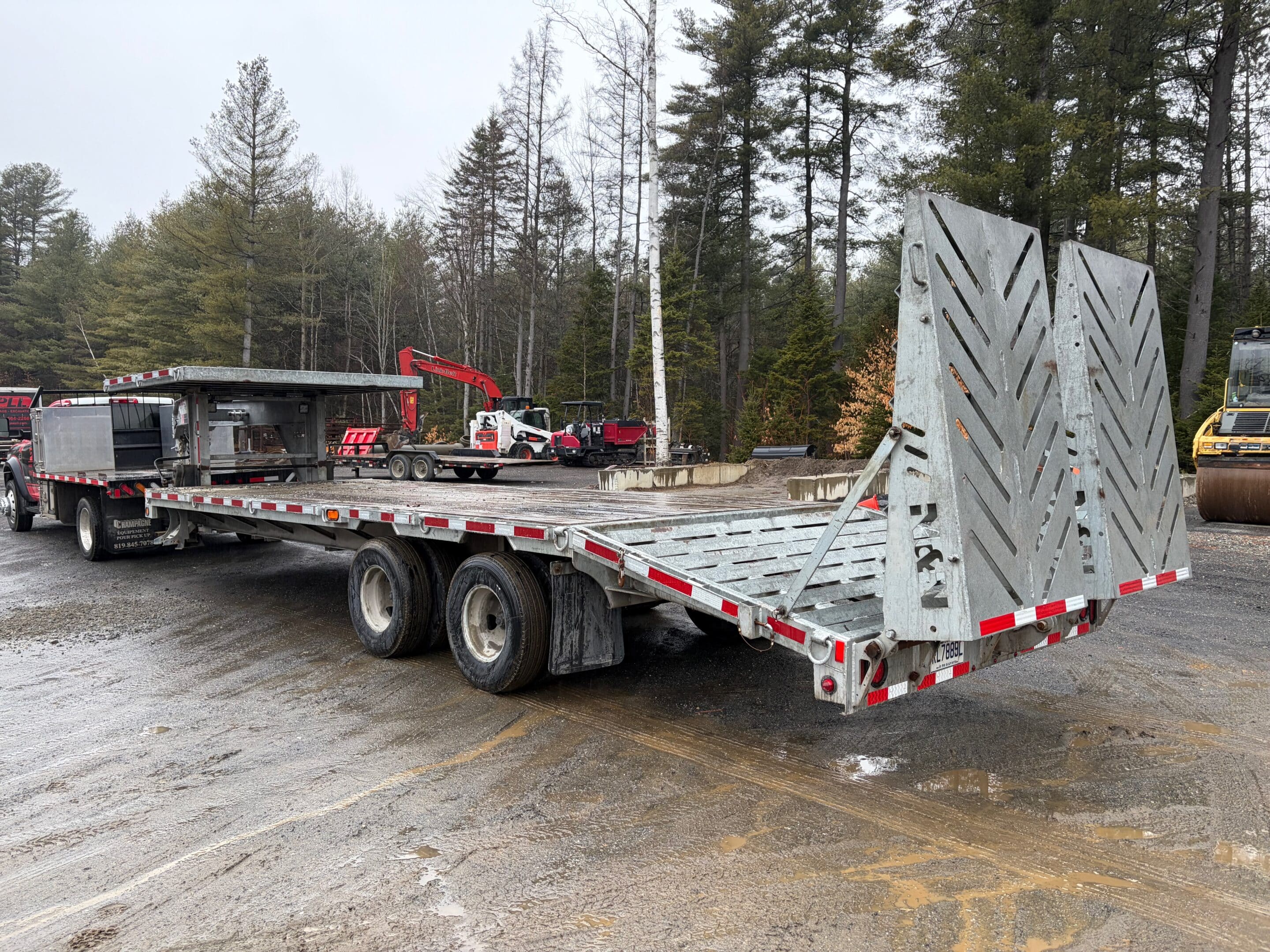 Remorque Gooseneck N&N Galvanisé 2 essieux 12.000 lbs 22pi plateforme+5pi rampes-Année:2019-Stock#E1366E/11331 – Image 3