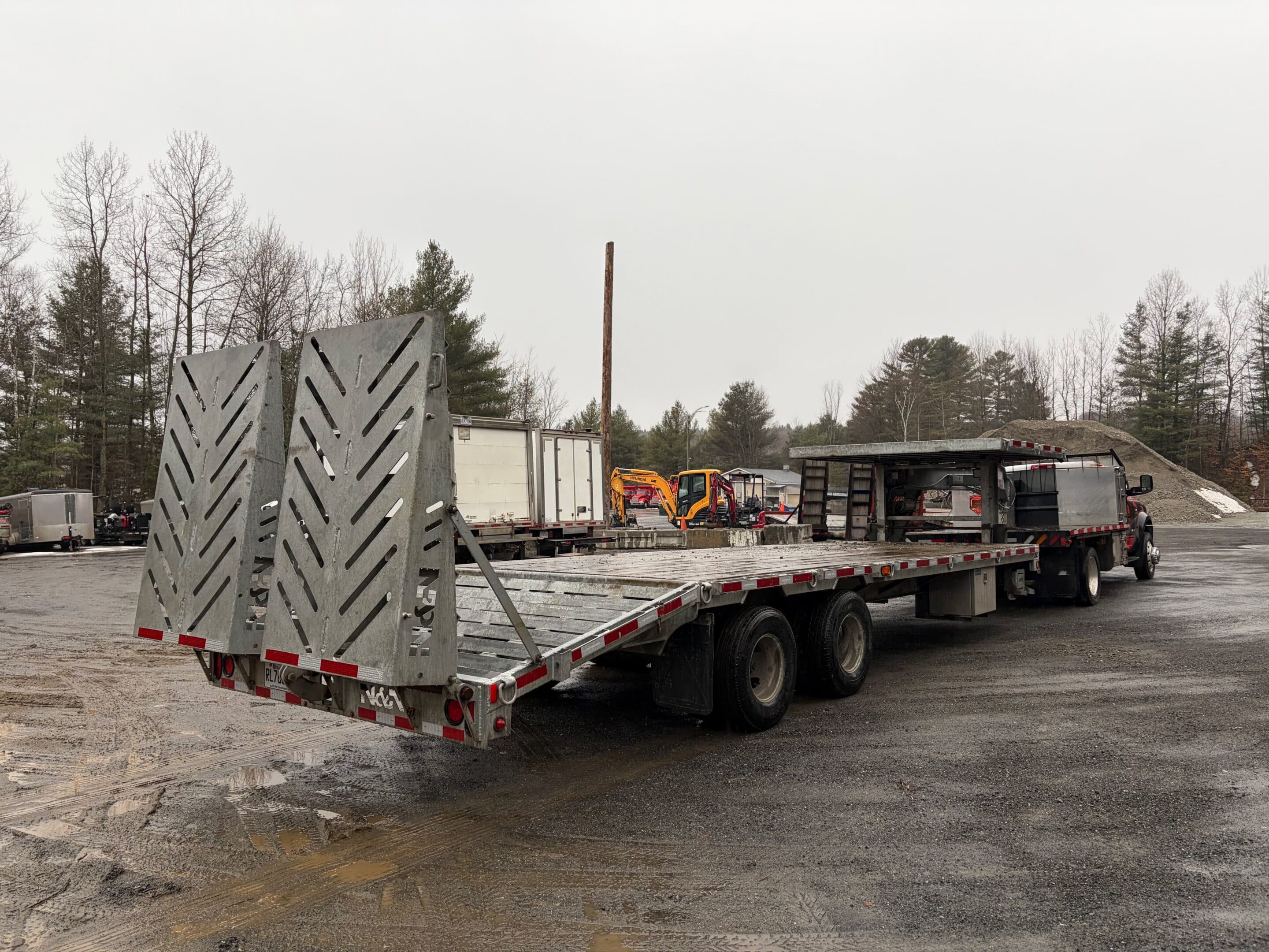 Remorque Gooseneck N&N Galvanisé 2 essieux 12.000 lbs 22pi plateforme+5pi rampes-Année:2019-Stock#E1366E/11331 – Image 4