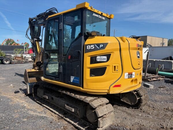 Excavatrice John Deere 85P quick attahce pouce deux godets-Année:2024-1700Heures-Stock#E1453C/11580