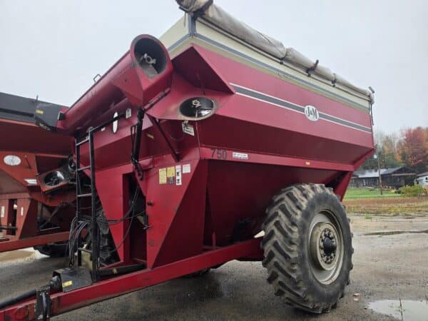 Grain Cart JM 750 ,toile, vis 14 po, roue double -Stock#d11846q